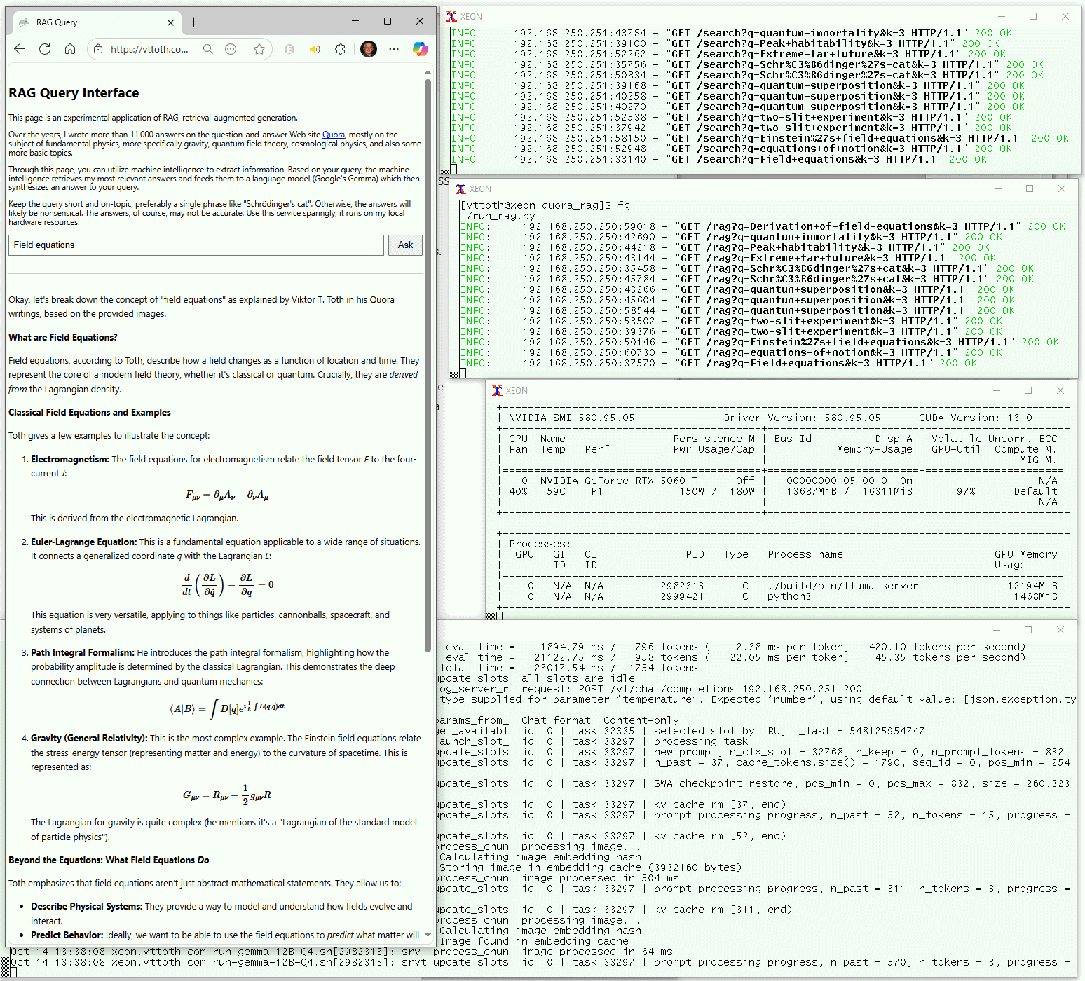 RAG microservices and result page